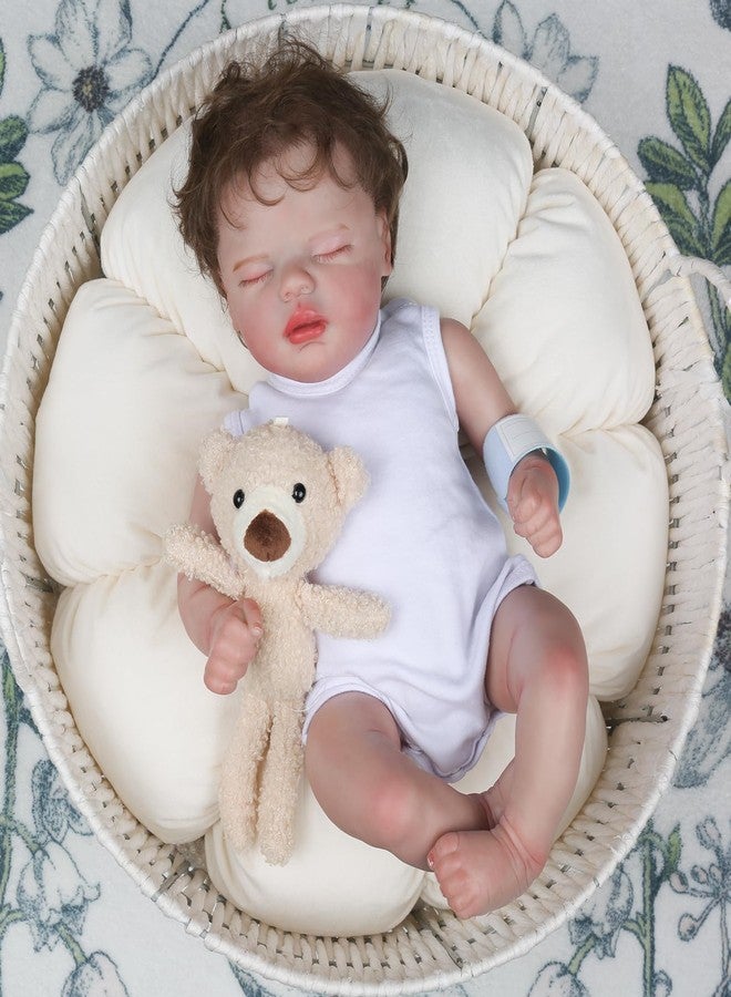 KSBD Lifelike Reborn Baby Dolls - 16 Inch Realistic Newborn Baby Dolls with Cloth Body, Sleeping Real Life Baby Boy Dolls for Kids 3+ - Image 1